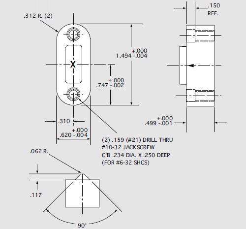SLK-25A Holder Detailed Drawing